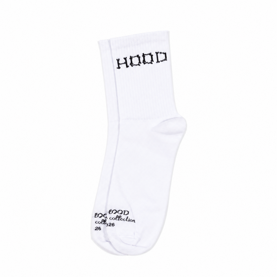 Hood Skeleton Bones — White